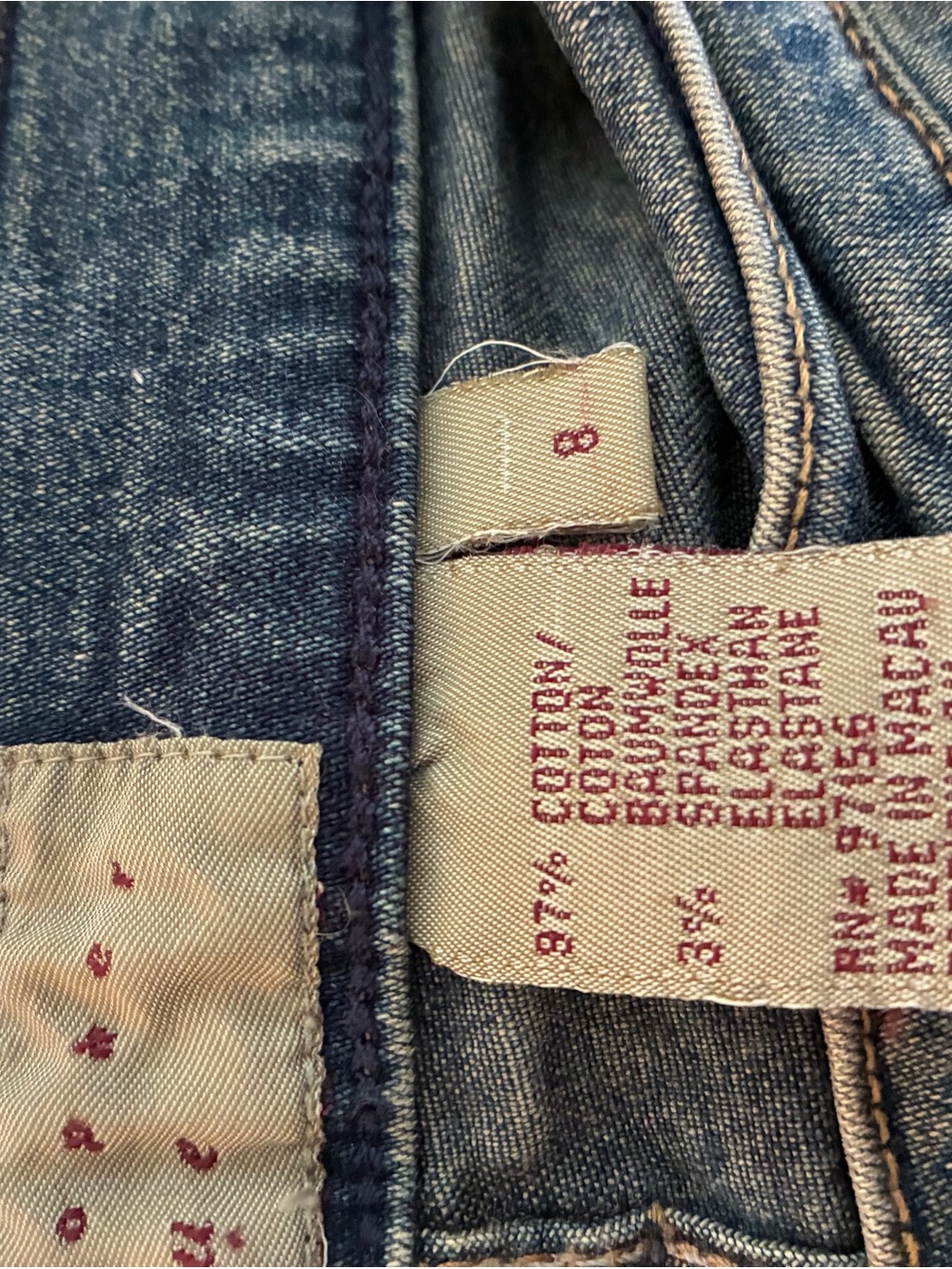 Christopher Blue Jeans Straight Leg size 8 - Picture 4 of 5